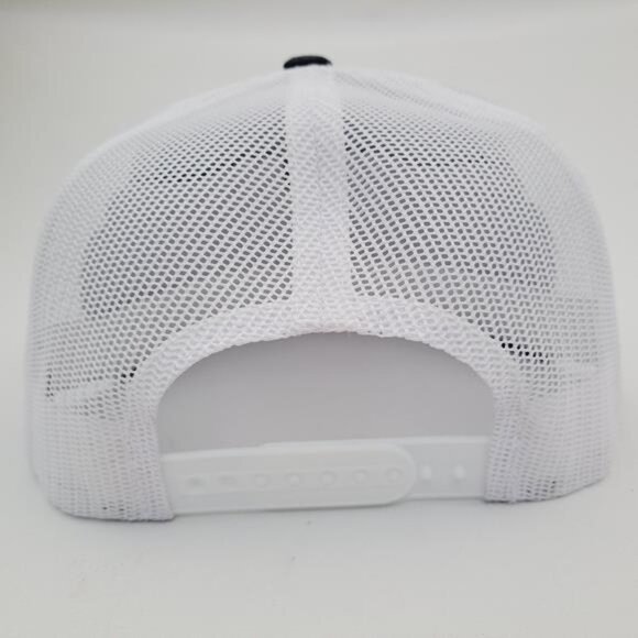 Retro 70s Hoosier embroidered patch Flat Bill Trucker Cap Vintage Style Racing - Picture 5 of 5